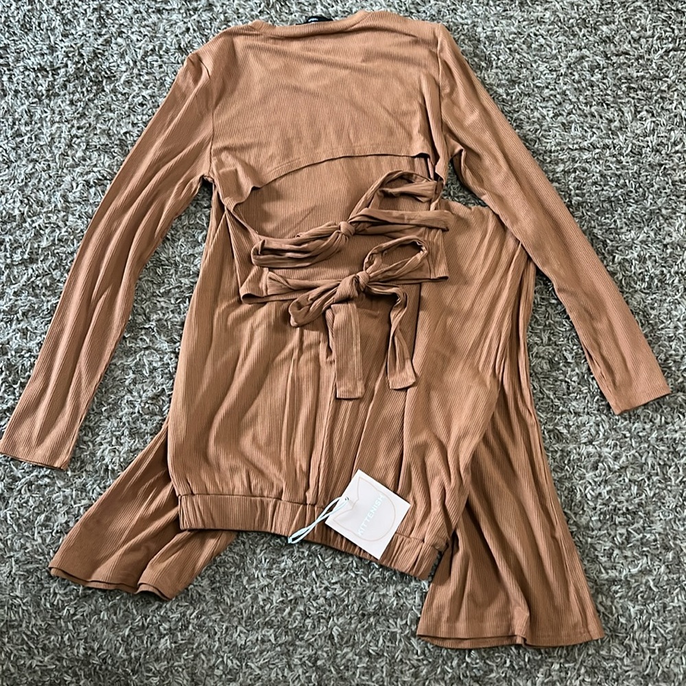 Kittenish ginger colored (orange/brown) outfit set, size medium